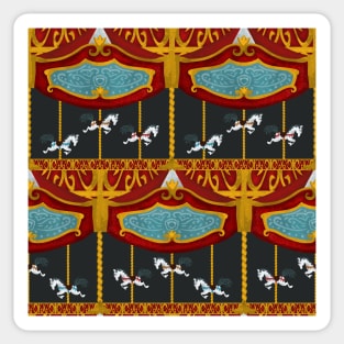 Carousel Horse Fancy Pattern Sticker